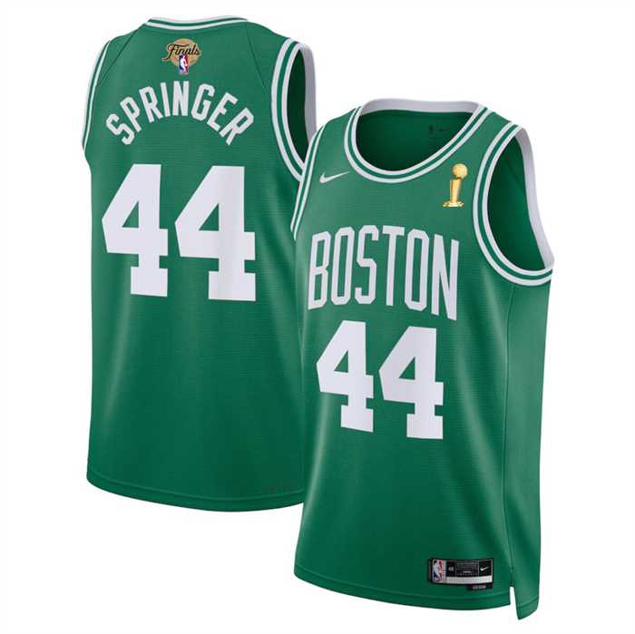 Men%27s Boston Celtics #44 Jaden Springer Kelly Green 2024 Finals Champions Icon Edition Stitched Basketball Jersey Dzhi->boston celtics->NBA Jersey